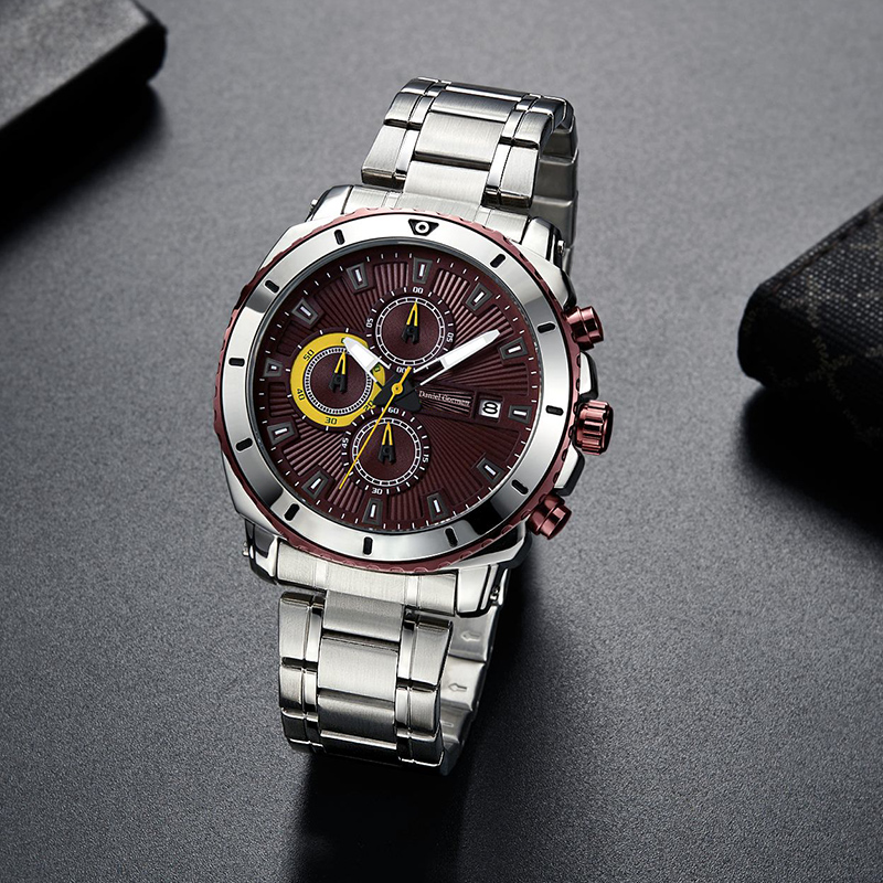 Dniel Gorman Cruach Dhosmálta Só Uiscedhíonach Uiscedhíonach Brand Brand Lámha Wristwatches Lógó Saincheaptha Fir