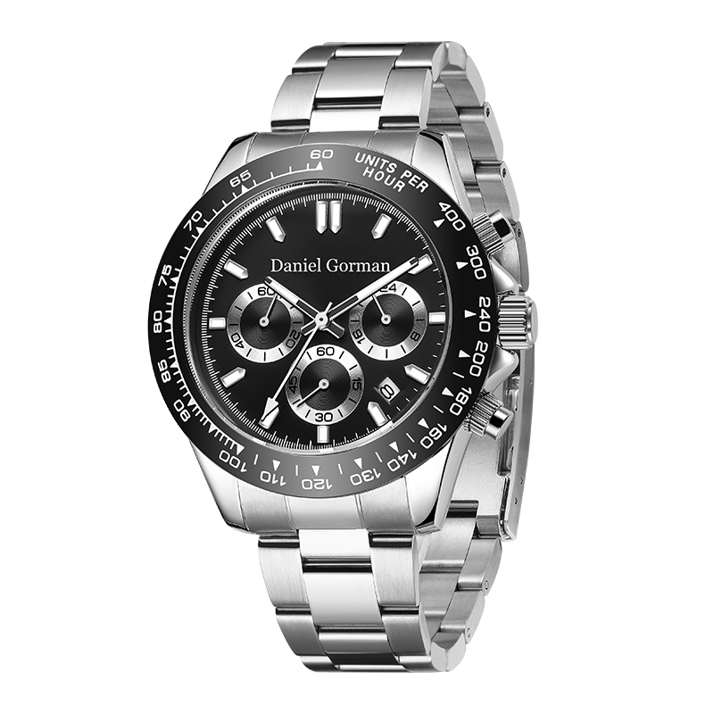 Daniel Gorman Brand Mórdhíoltóirí Strap Strap Mens Uaireadóirí Luminous 30m Chronograph Uisce -Chronograph uaireadóirí Men Wristrm220428