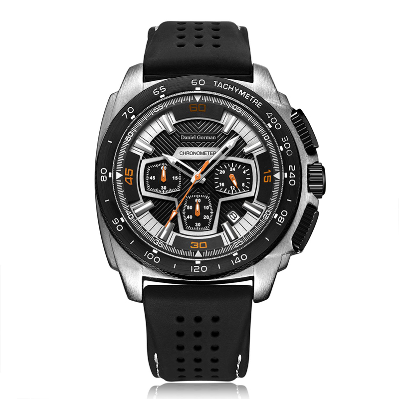 Daniel Gormantop Brand Só Spórt Só Faire Fir Uaireadóirí Míleata Strap Rubber Gorm Uaireadóirí Uiscedhíonacha Uathoibríoch RM2206