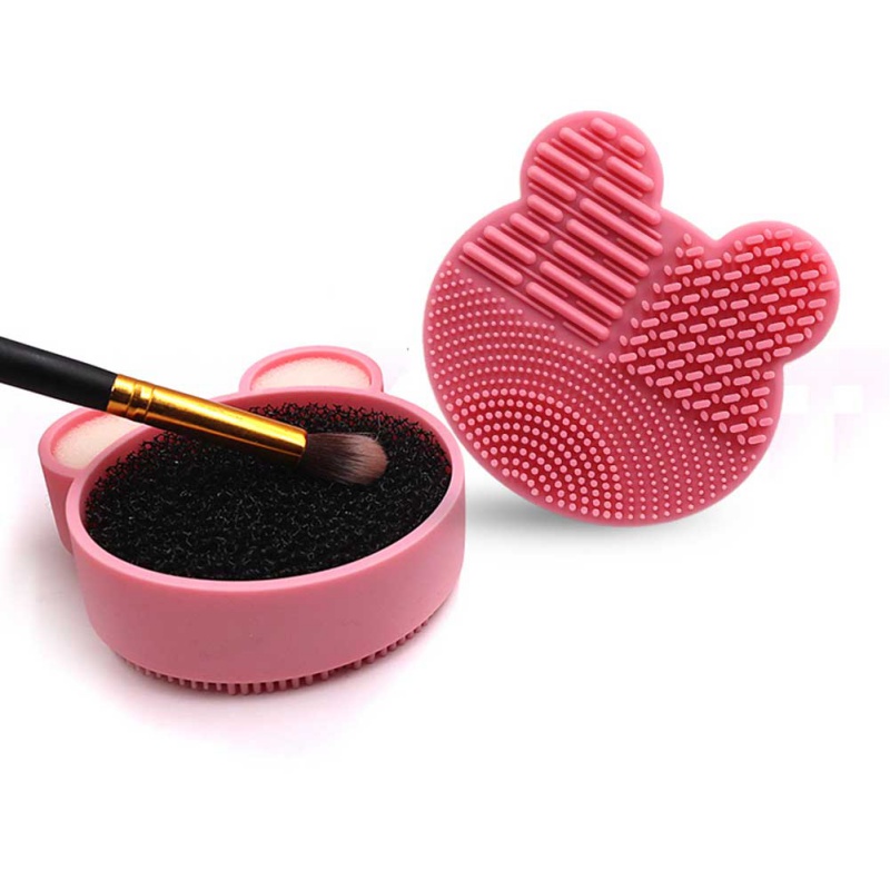 Boscaí spúinse glantacháin scuab makeup silicone