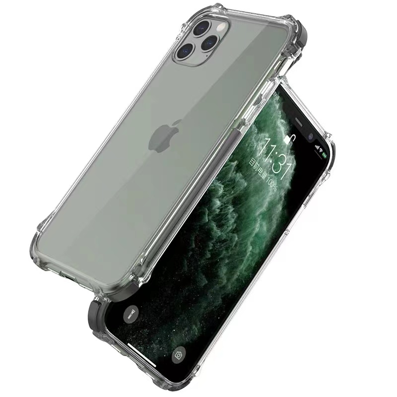Oiriúnach do Apple 13Promax Cás Fón Trédhearcach Cás Fón Silicone Aeir uileghabhálach