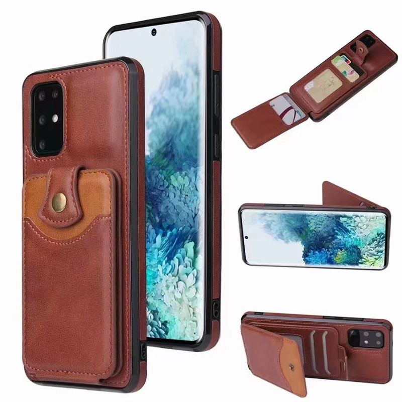 Oiriúnach do Samsung A52 CÁS CÁRTA CÁRTA Fón Póca Is féidir le cás cosanta cártaí ilchártaí a chur ar thaobh frith-thitim leathair frith-titim uileghabhálach