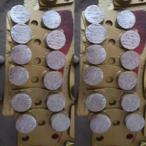 Earnáil 2 Diosca Diamond sorcóra 30nElimate sean -phéint dioscaí meilte ar dhromchlaí coincréite