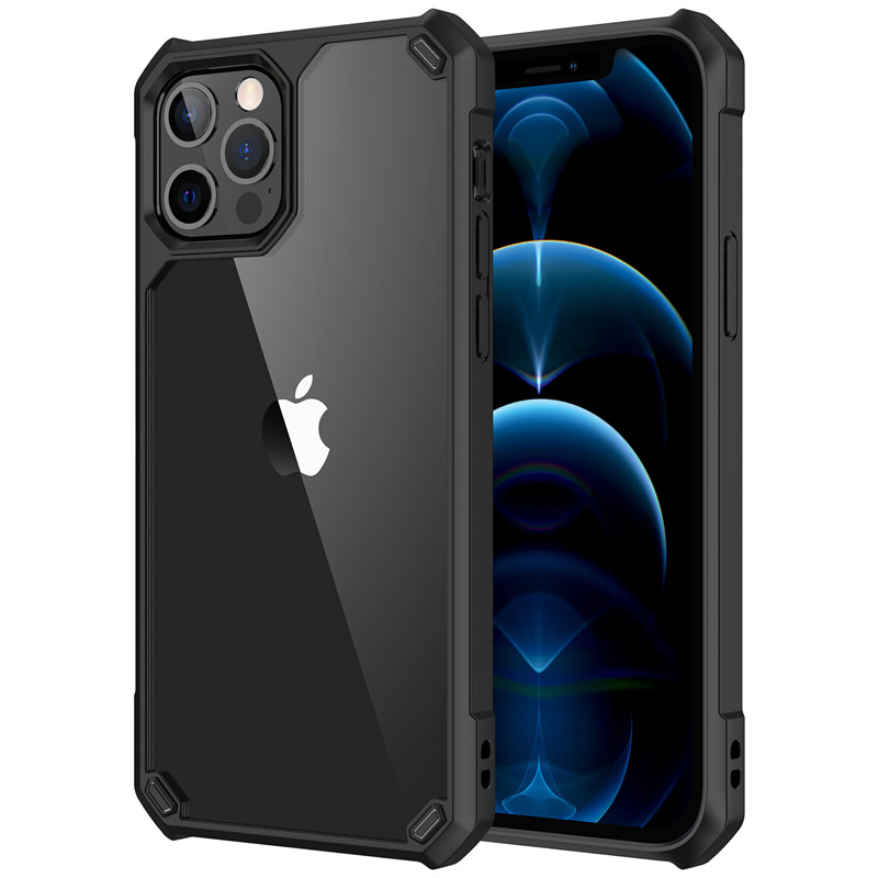 Oiriúnach do chás iPhone 12pro, cás cosanta míleata tromshaothair, cás soladach suaite