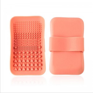 Makeup Scuab Níochán Glanadh Mat Fondúireacht Scuab Scrubber Scrubber Bord Scrubber Scuab Silicone Silicone Scuab Glantóir Glantóir