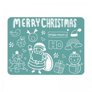 Kids Placemat iniompartha le haghaidh tábla itheacháinneamh-duillín silicone placemats do pháistí leanaí leanaí óga leanaí