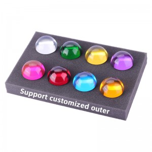 ornáidí saincheaptha fengshui maisiú baile glan cruinneachán sféar ildaite roisín criostail leathsféar aicrileach leathsféar tacar páipéir