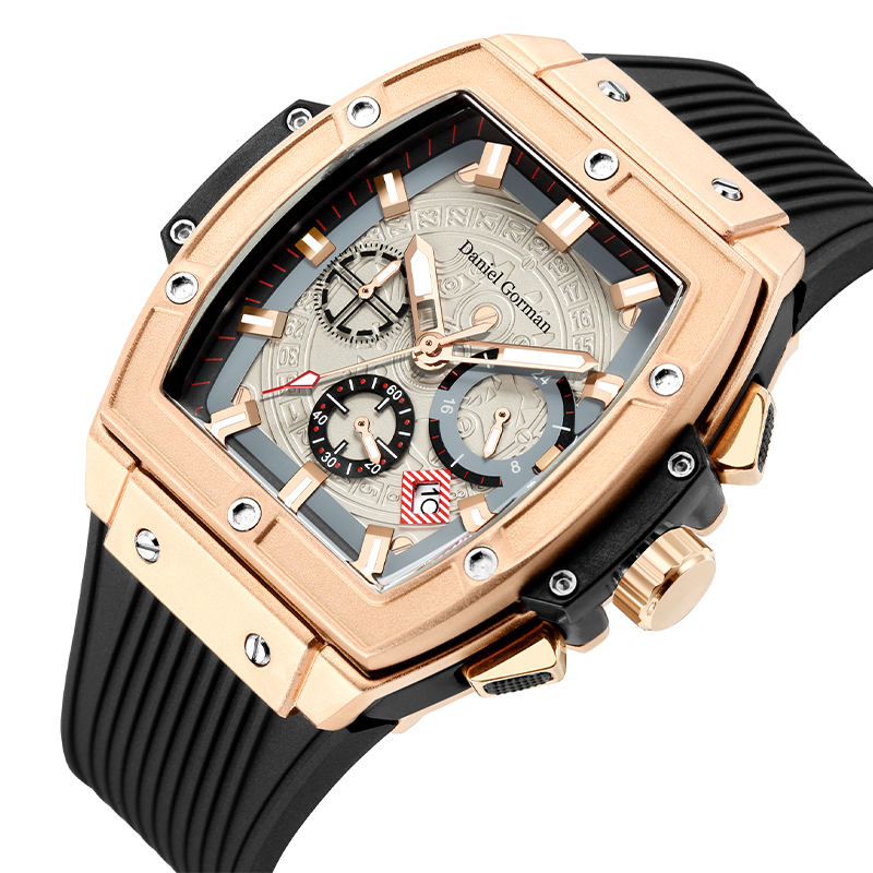 Daniel Gormango13 Brand Waterproof Watch Watch Men's Clog Spóirt Faisean Spóirt Faisean Grianchloch Uathúilna gCearnóg Cearnóg Faire Fir