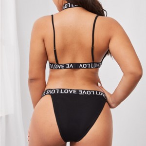 Téip litir ghrá úim leas lingerie sexy