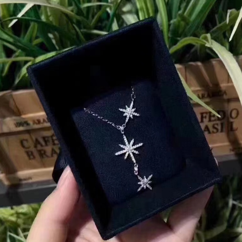 Muince Silver 925 réalta le cloch cz do chailíní