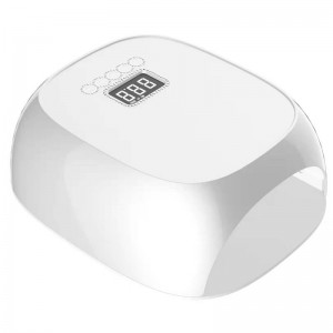 Mnr 801pro lampa ingne faoi stiúir gan sreang, triomadóir ingne gan sreang, solas ingne in -athluchtaithe 72W, lampa ingne glóthach iniompartha faoi stiúir le 4 bhraiteoir suímh lasc ama agus glas taispeána LCD