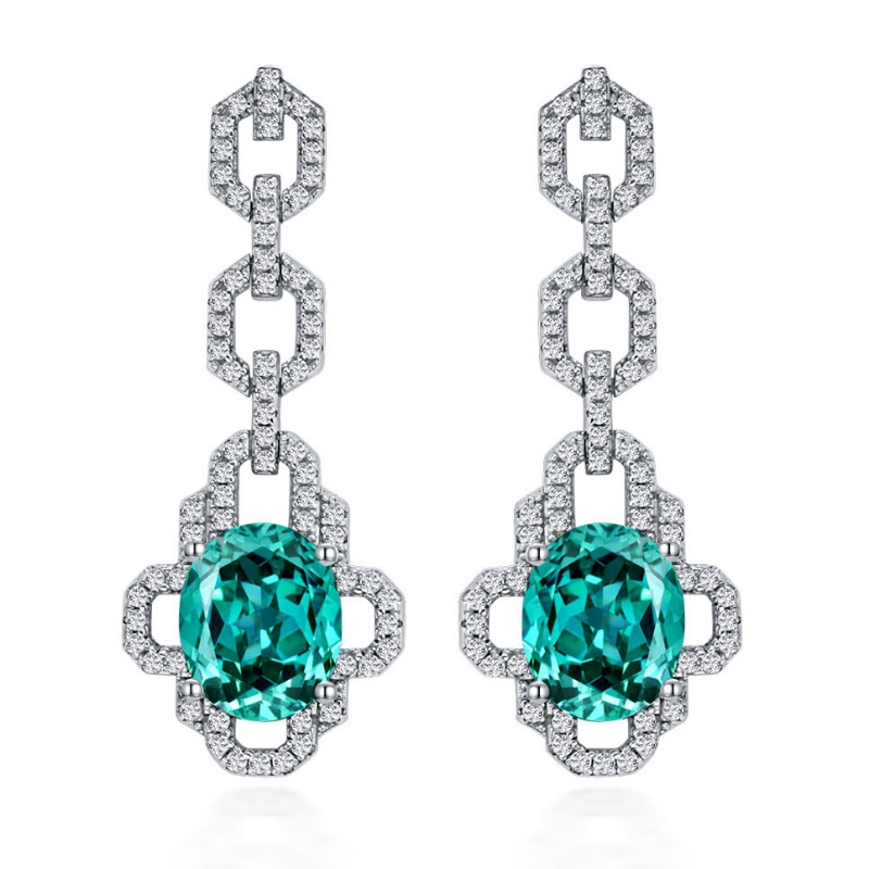 Jewelry Tuochen Custaim Sterling Silver 925 le cloiche cloiche ard -charbóin