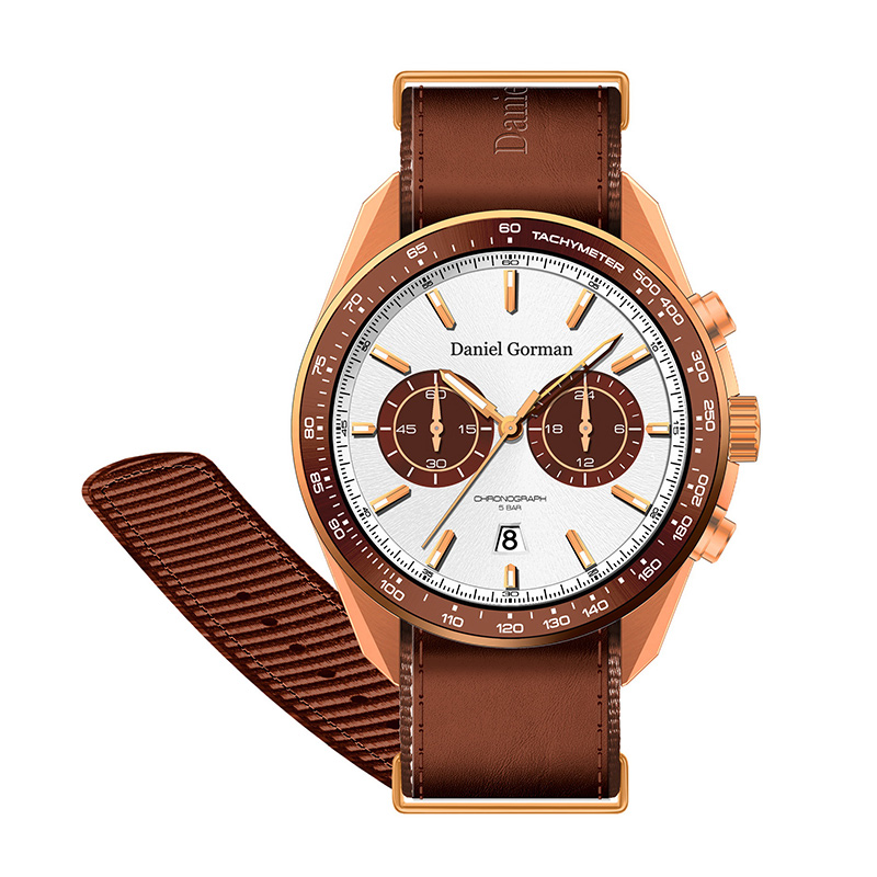 2022 Daniel Gormandg9005 Fir Só Uaireadóirí Logo Saincheaptha Uathoibríoch Wristwatch Cruach Dúbailte Cruach Dúbailte Meicniúil Faire Meicniúil