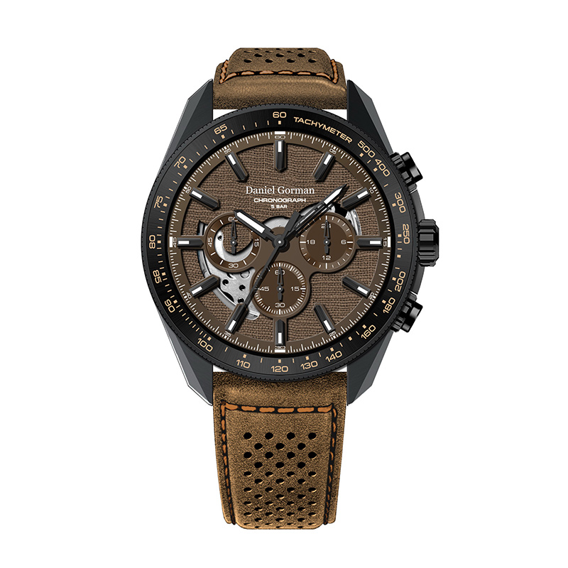 DANIEL GORMANDG9006 Féach ar fhirna bhfear faire OEM cruach dhosmálta Gluaiseachtna Seapáine Chronograph fir Watch Faire Sapphire Glass Watch