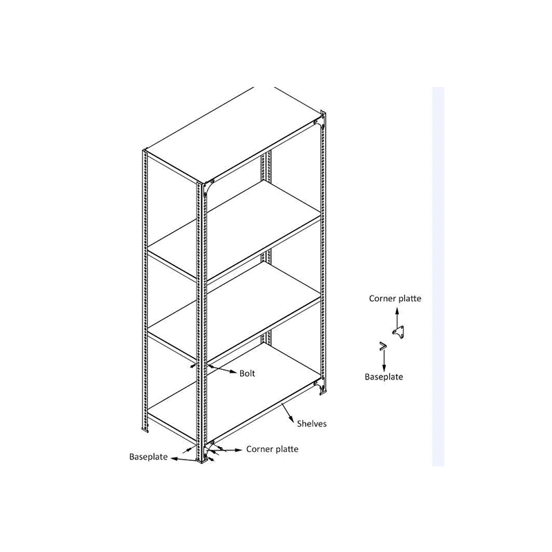 Slotted Angle Steel Rack