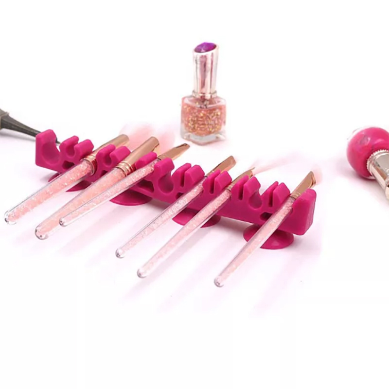 Sealbhóir Triomaithe Makeup Silicone le haghaidh Uirlisí Cosmaideacha Seomra Folctha