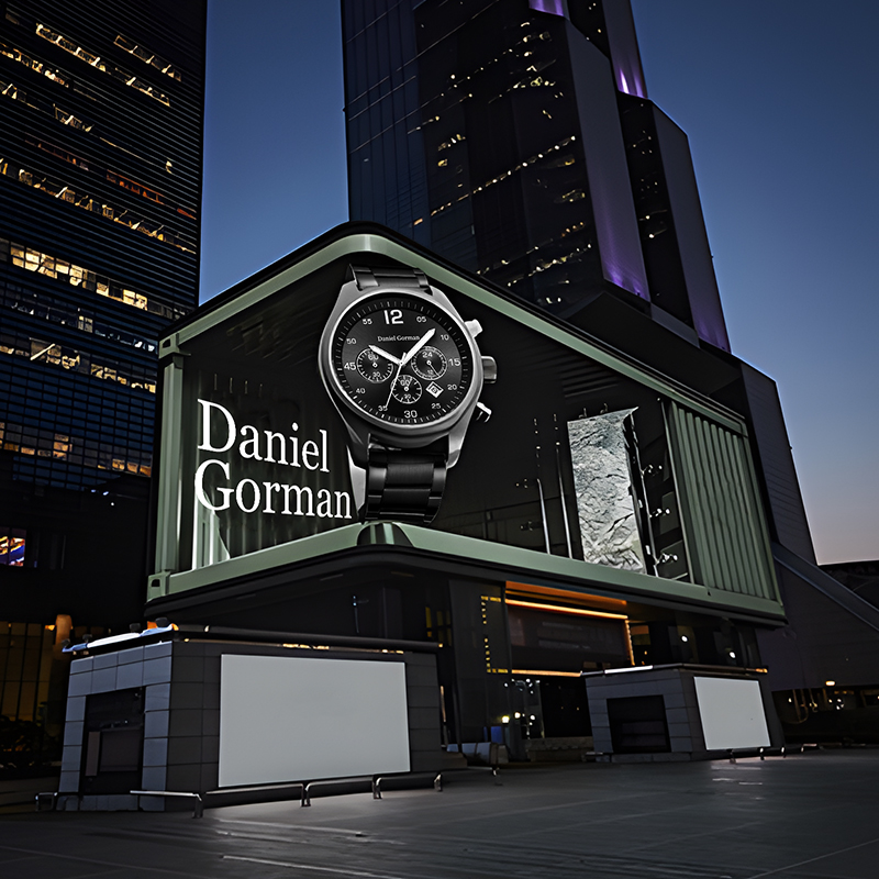 IWC Nua -Ghunna Nua Naked Eye 3D Fógraíocht Chruthaitheach Allamuigh Seoladh Seoladh