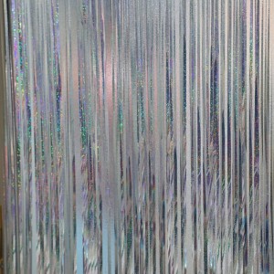 Mórdhíola 1*cuirtín báistí scragall 2m le haghaidh cóisir lá breithe maisiú cúlra bainise maisiú báistí síoda ilchineálach tassel cóisir síoda báistí