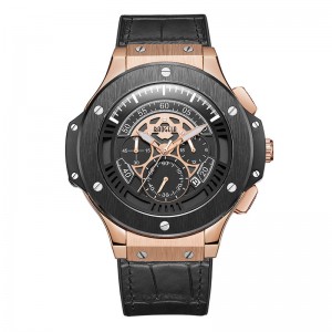 Baogela Hommes Montres Hommes Horloge de Luxe Marque Grianchloch Spórt Montre Rose Chronographe Mód Montre-Bracelet Pour Hommes1910