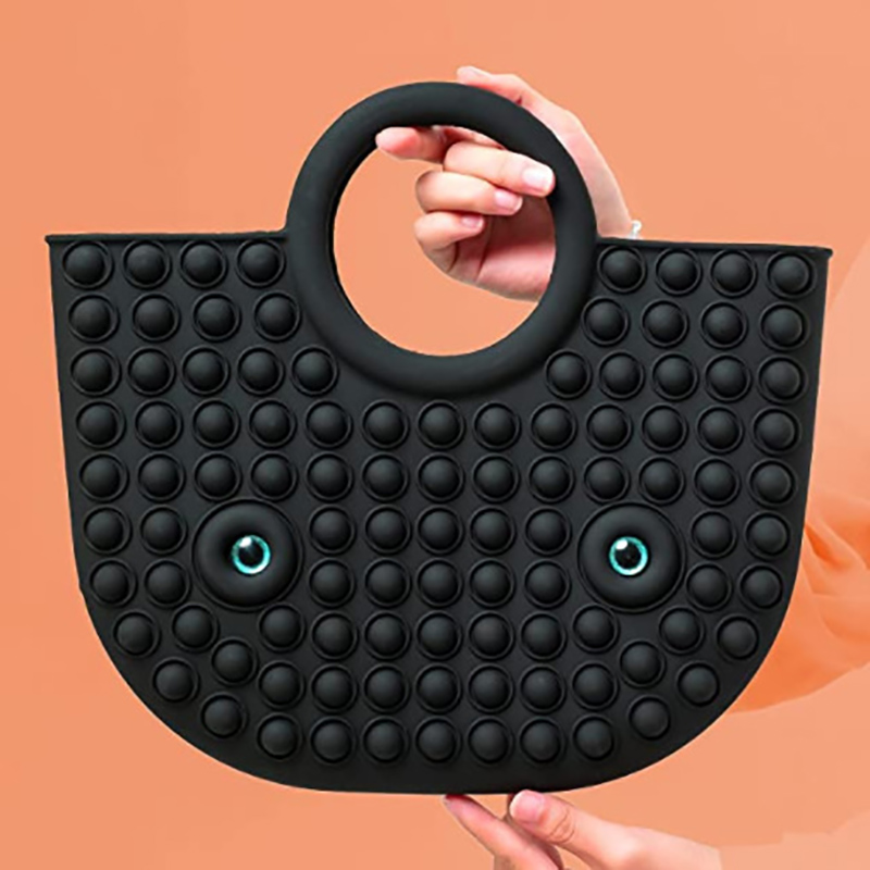 Málaí Tote Gualainn Satchel Barr Silicone