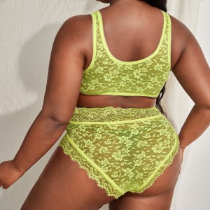 Lása suas lása tosaigh lingerie lingerie socraithe lása bearrtha panty