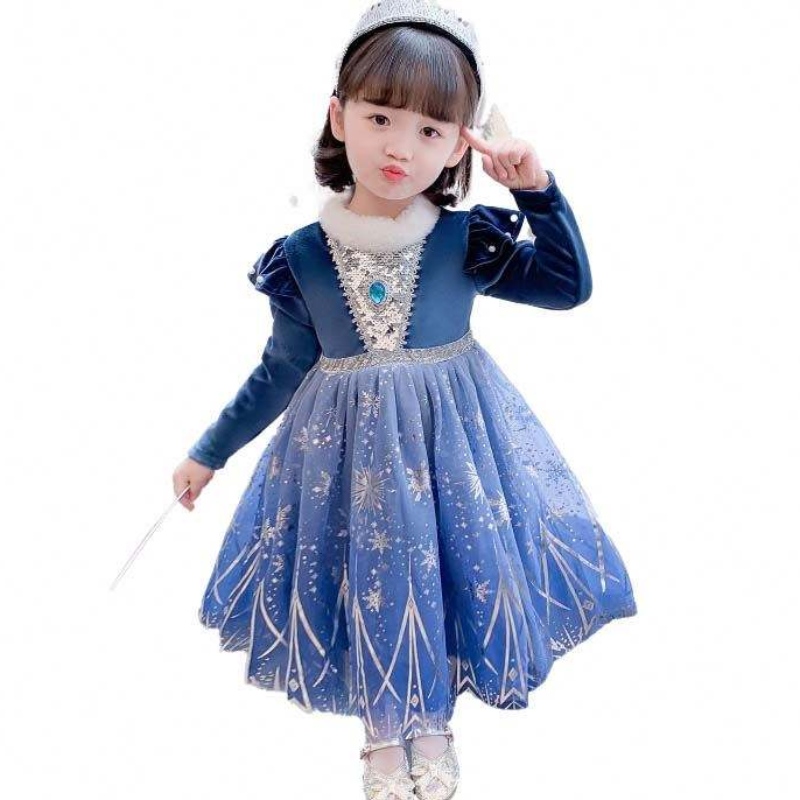 Smaointe bronntanais lása trailing fada bling bling Hem Ana Elsa Gúna HCGD-033