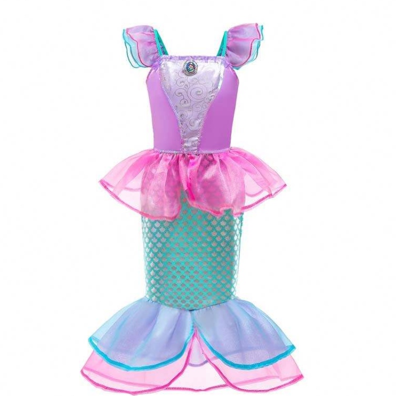 Amazon Hot Party Páirtí Fancy Banphrionsa Ariel Cosplay Up Kids Mermaid éadaí DGHC-028