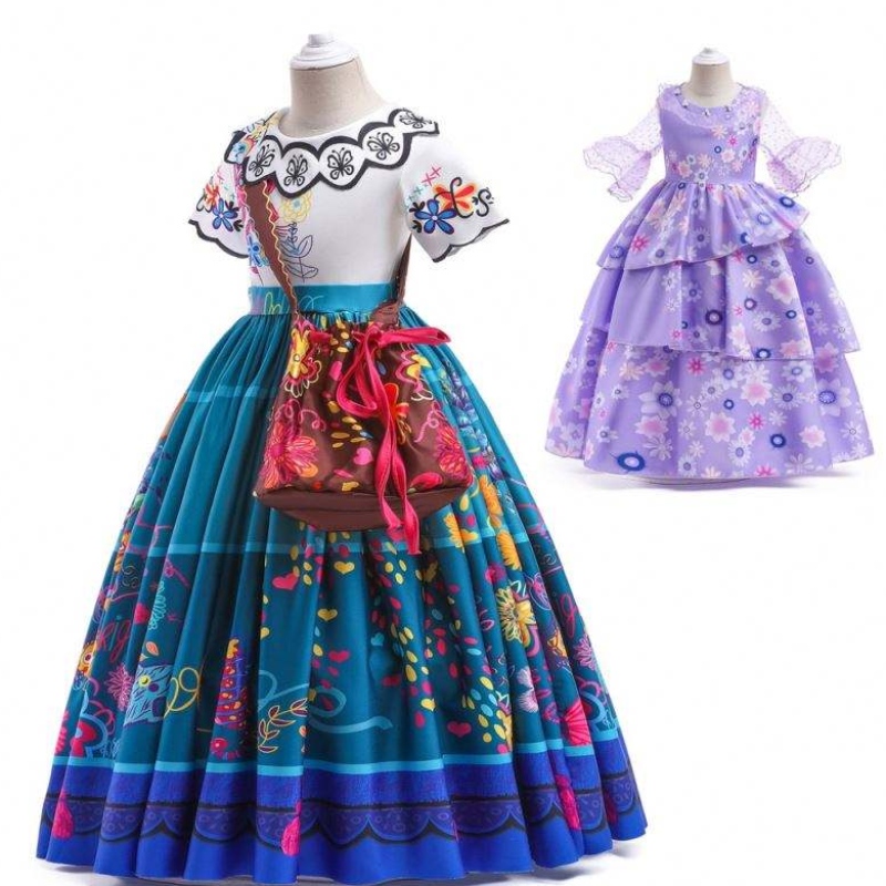 Mná Suitsí Oíche Shamhna Cáirsí Éadaí Cosplay Gúna Éadaí Mirabel Gúna Mirabel Éadaí Encanto Aosach HCIS-009
