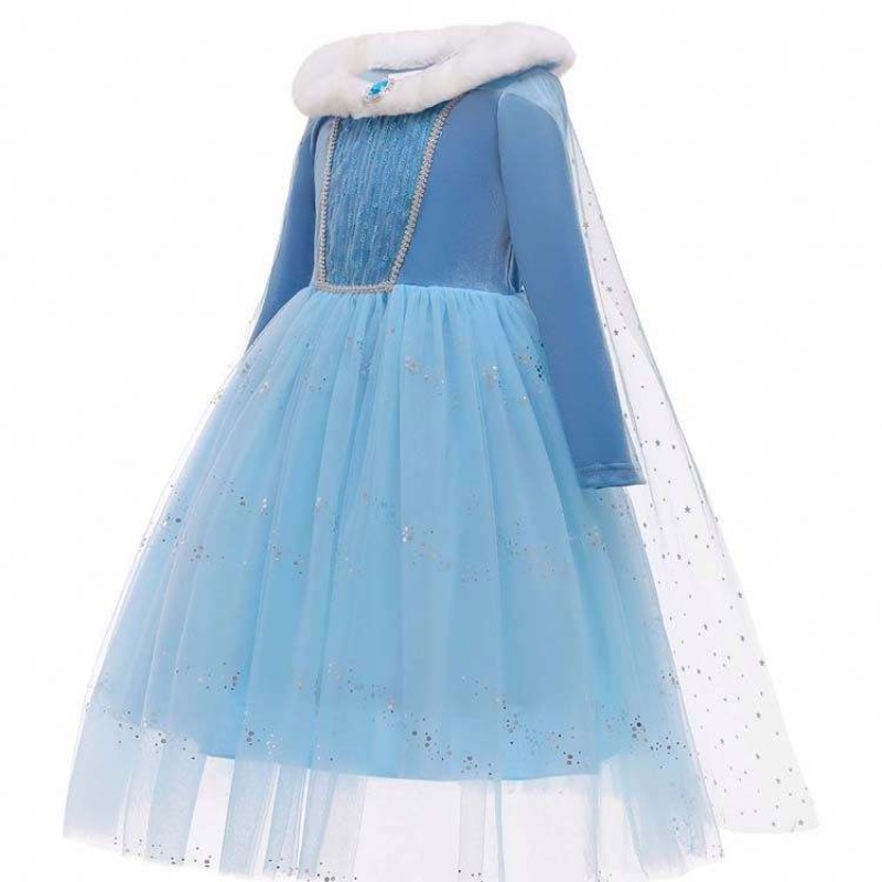 Cosplay Oíche Shamhna Gúna Fancy Gúna Fancy Suas Éadaí Cosplay Elsa Gúna le Rinn HCGD-045
