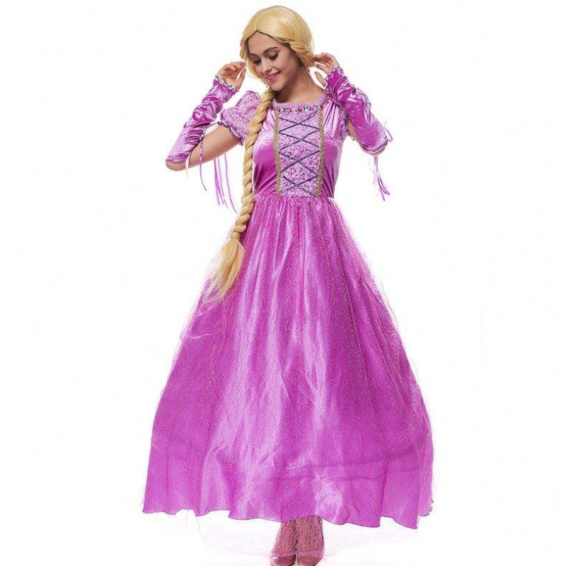 2022 Éadaí Cosplay Oíche Shamhna Mná Rapunzel Banphrionsa Aosach Sóifia Éadaí HCRS-013