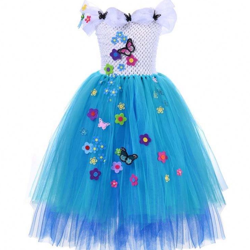 Cailíní Babaí 1-8year Cróise Lámhdhéanta Tulle Mirabel Isabela Encanto Tutu Gúna HCIS-014