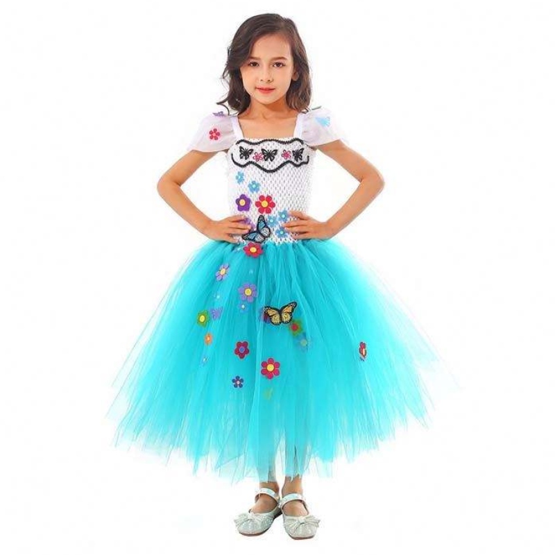 Cailíní Babaí 1-8year Cróise Lámhdhéanta Tulle Mirabel Isabela Encanto Tutu Gúna HCIS-014