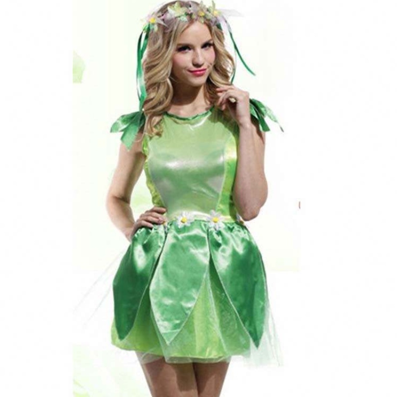 Cailíní Páirtí Oíche Shamhna Gúna Suas Suas páistí Gúna Green Fairy Gúna Éadaí HCTB-008