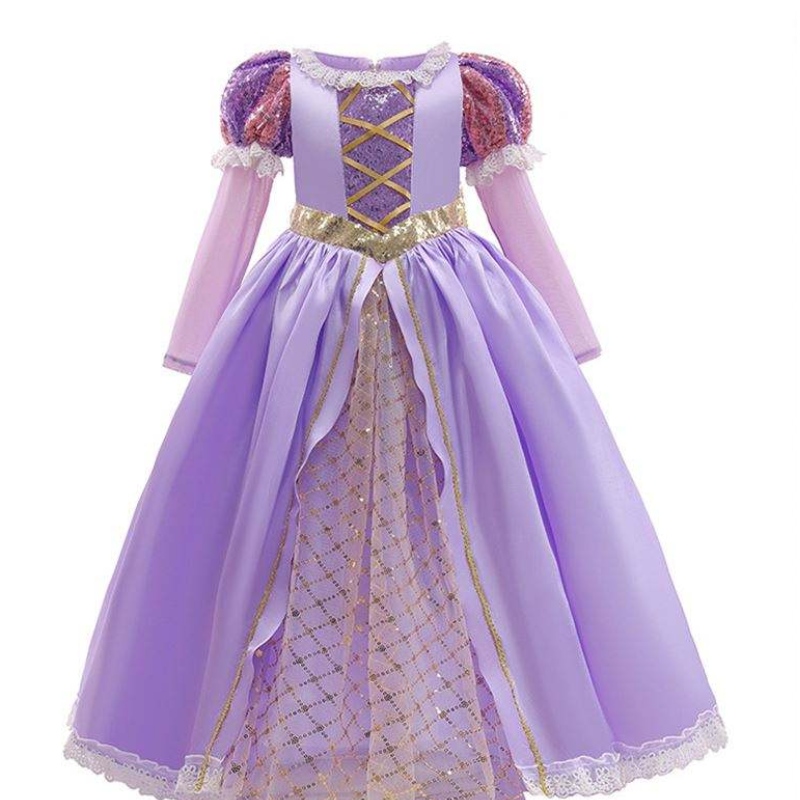 Baige Amazon Díolachán Hot Gúnaí páistí Cosplay Costumes Oíche Shamhna Sophia Rapunzel Gúna Banphrionsa Gúna Páirtí Fada