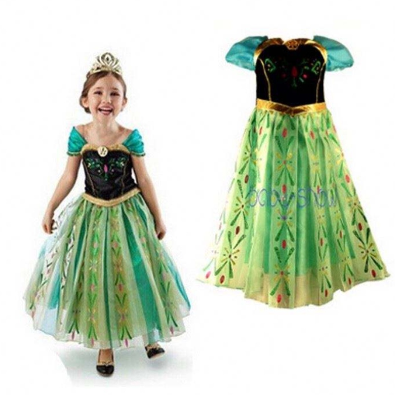 Cailín Sexy Sexy Gúna Mini Dissy Mini Frock Banphrionsa Anna Elsa Party Éadaí bxlsxb