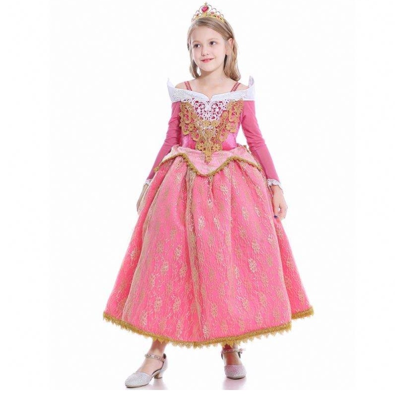 Baige 2021 Cailíní Nua Cosplay Gúnaí Elsa Kids Frocks Éadaí Pátrún Poileistear Anna Banphrionsa Gúna Páirtí