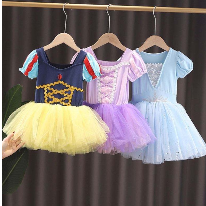 Leanaí Elsa Anna Rapunzel Snow Snow White Tutu Gúna Banphrionsa Éadaí Páistí Cailín Feidhmíocht Cailín Damhsa Damhsa Ballet Ballet Gúna Cailíní