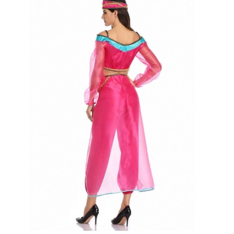 Mná mórdhíola sexy sleeve fada Arabach India jasmine banphrionsa éadaí Oíche Shamhna bandia bandia bandia bandia cosplay bean