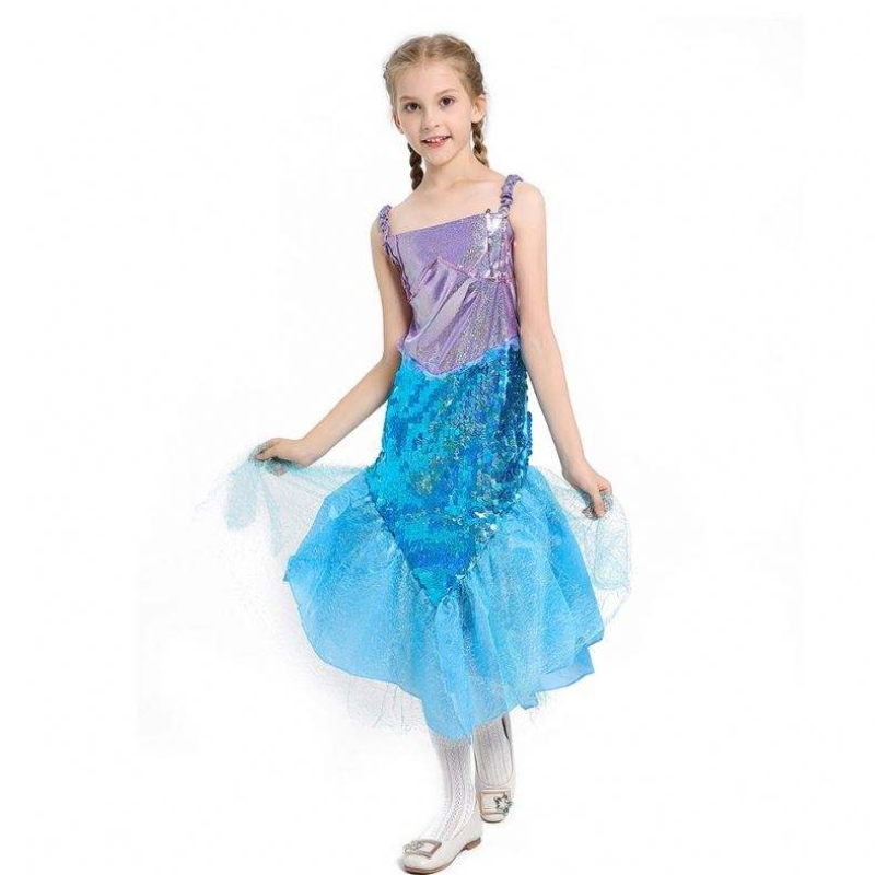 Cailíní Little Mermaid Ariel Banphrionsa Gúna Cosplay Complay Do Pháistí Cailín Leanbh Mermaid Gúna Suas Leanaí Éadaí Oíche Shamhna