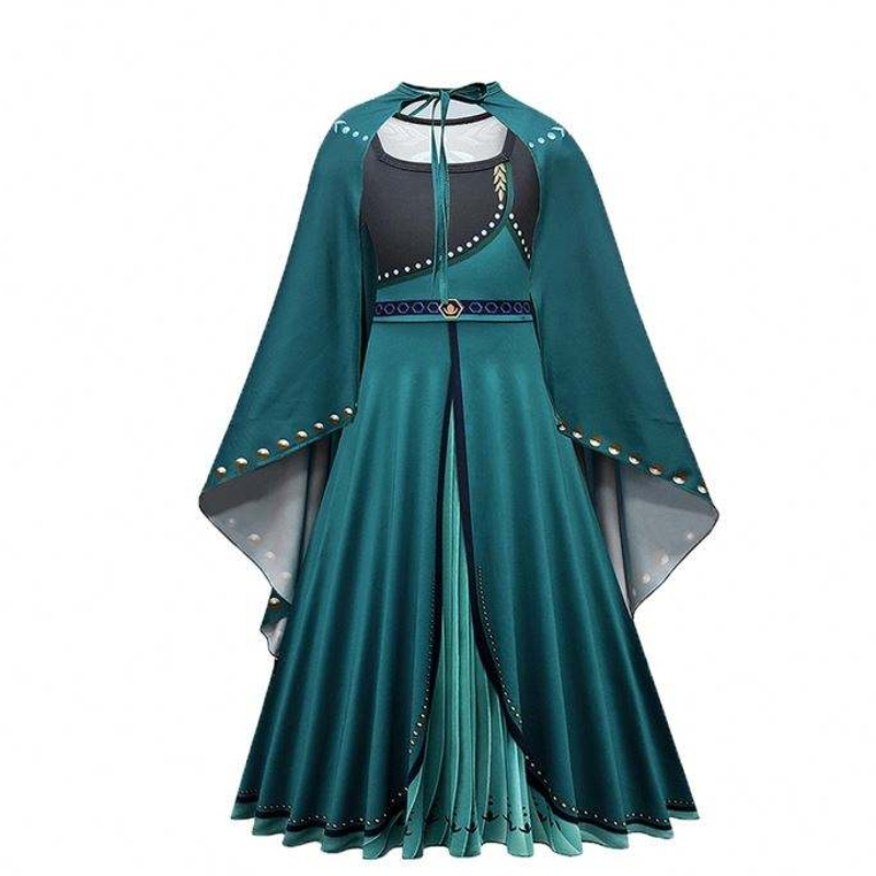 Anna Elsa Banphrionsa Gúna Do Chailín Cóisir Breithlá Cailíní Prome Prom Kids Kids Helloween Nchristmas Cosplay Snow Snow Queen Coronation éadaí
