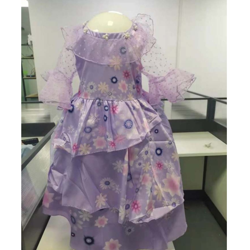 2022 Gúna cailín leanbh Mirabel cailín banphrionsa gúna tráthnóna galánta tráthnóna tutu tutu prom gown encanto leanaí cosplay éadaí