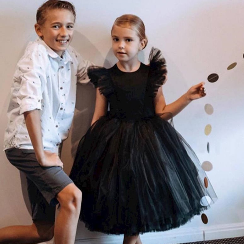 Gúna cailíní bláthanna leanaí gúnaí bainise bridesmaid do pháistí gúnaí tulle cailíní boutique vestidos cailíní lá breithe cailíní