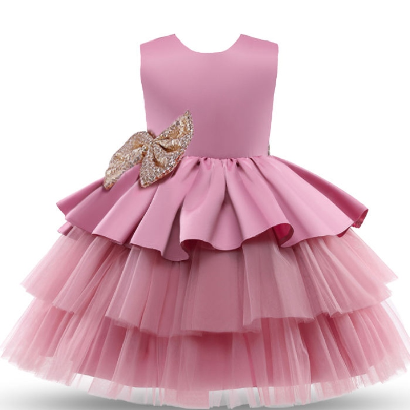 Gúna Bainise Gúna Babaí Babaí Lapadán Gúna Baisteadh Big Bow Baptism An Chéad Bhliain Breithlá Tráthnóna Bridal Baby Tutu Fluffy Clothe