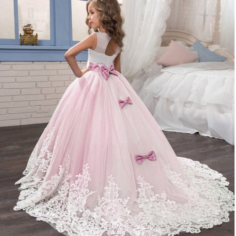 2022 Gúna Cailíní Samhraidh Long Kids Gúnaí Bridesmaid Leanaí Leanaí Gúna Bainise Páirtí Banphrionsa 3 10 14 bliana Vestido