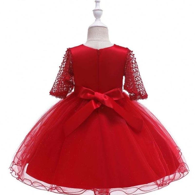 Lá breithe baige gleoite cailíní álainn cailíní gúna cóisire Nollag lása leanbh boutique L5115