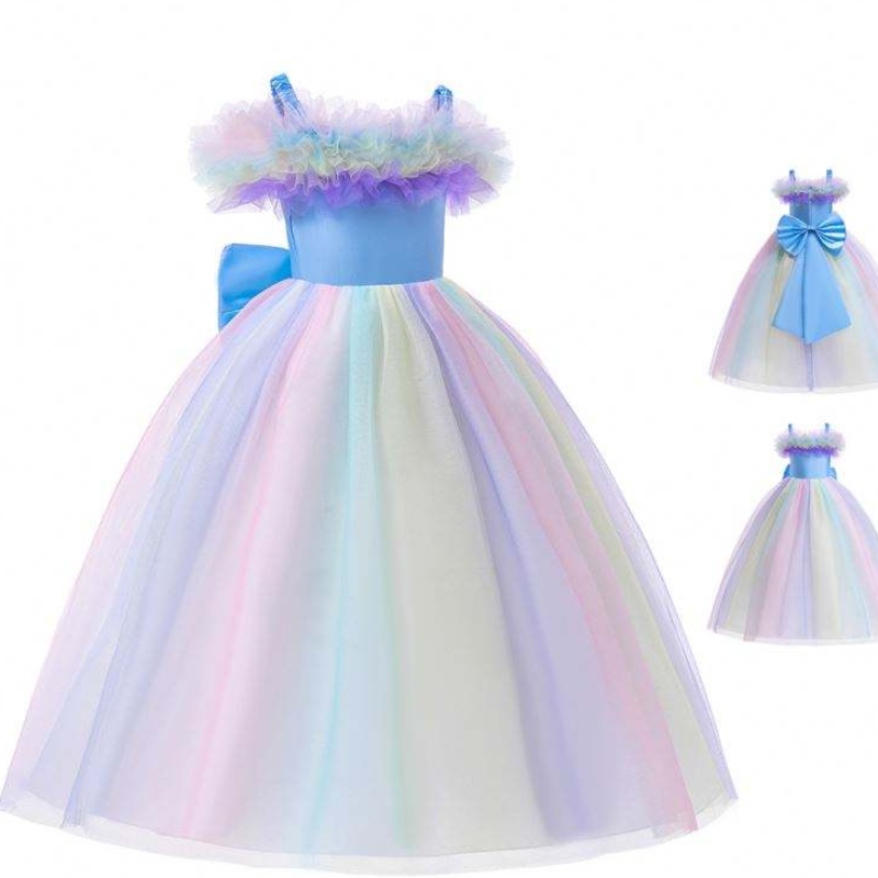 Cailín bláthanna Gúna unicorn gúna bainise outfits cailín cailíní gúnaí fada tutu do chailíní lá breithe