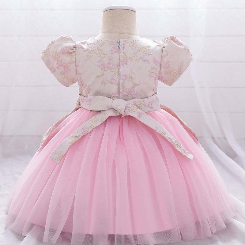 Meiqii 0-6years satin tulle páistí bláth páirtí a chaitheamh leanbh mionbheirthe mion-ghúna banphrionsa éadaí baptsim éadaí l1975xz