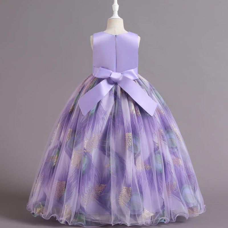 Kids Cailínnaíonán Bláth Páirtí Banphrionsa Páirtí Tutu Leanaí Leanaí Bainise LASE Gúna Nollag Vestidos Éadaí