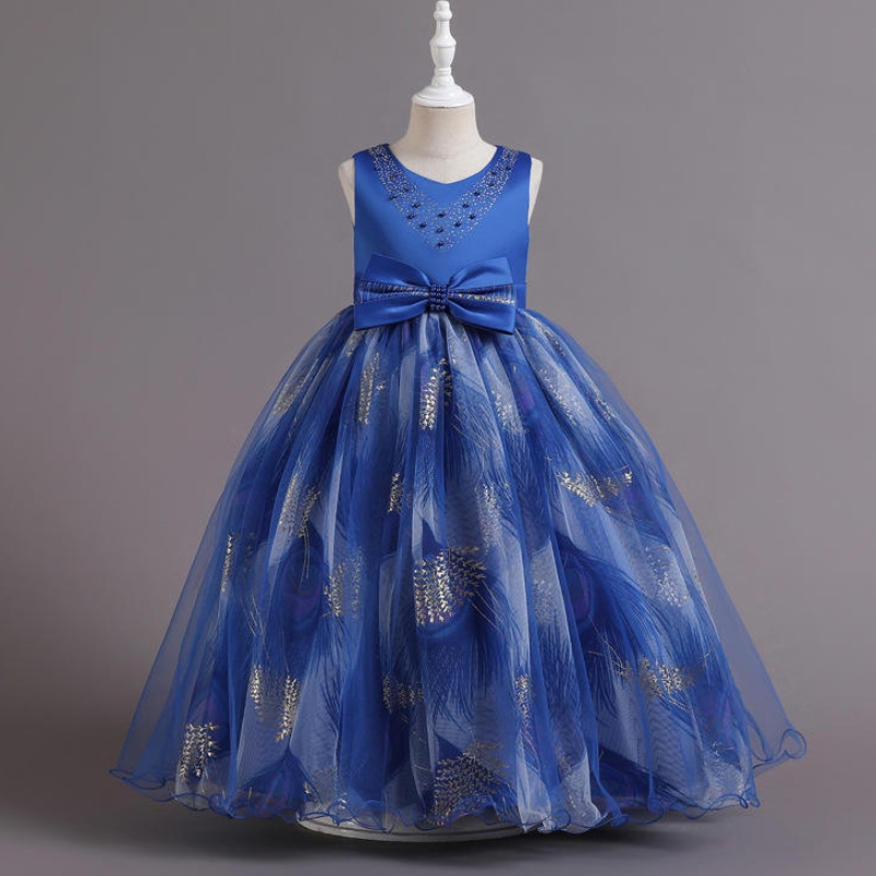 Kids Cailínnaíonán Bláth Páirtí Banphrionsa Páirtí Tutu Leanaí Leanaí Bainise LASE Gúna Nollag Vestidos Éadaí