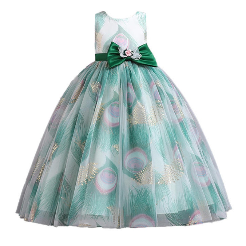 Gúna banphrionsa páistí tráthnóna foirmiúil tráthnóna bainise éadaí cóisir do chailíní leanaí gúnaí samhraidh tulle tulle